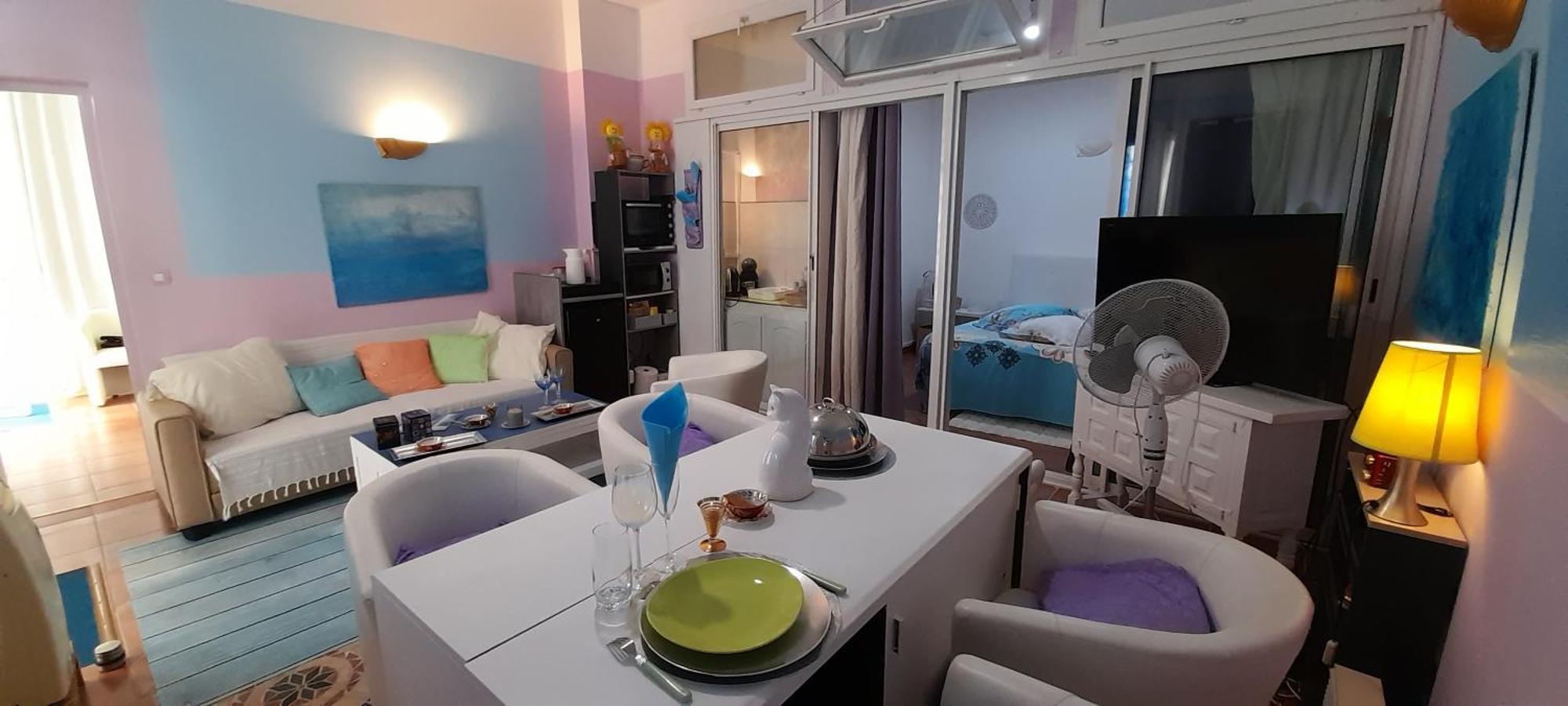 Nice Beau 2 Pieces Atypique-Original 200 M Mer, Promenade Des Anglais, Negresco المظهر الخارجي الصورة
